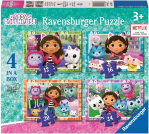 Пъзел Ravensburger от 24 части 4 в 1 - Къщичката за кукли на Габи