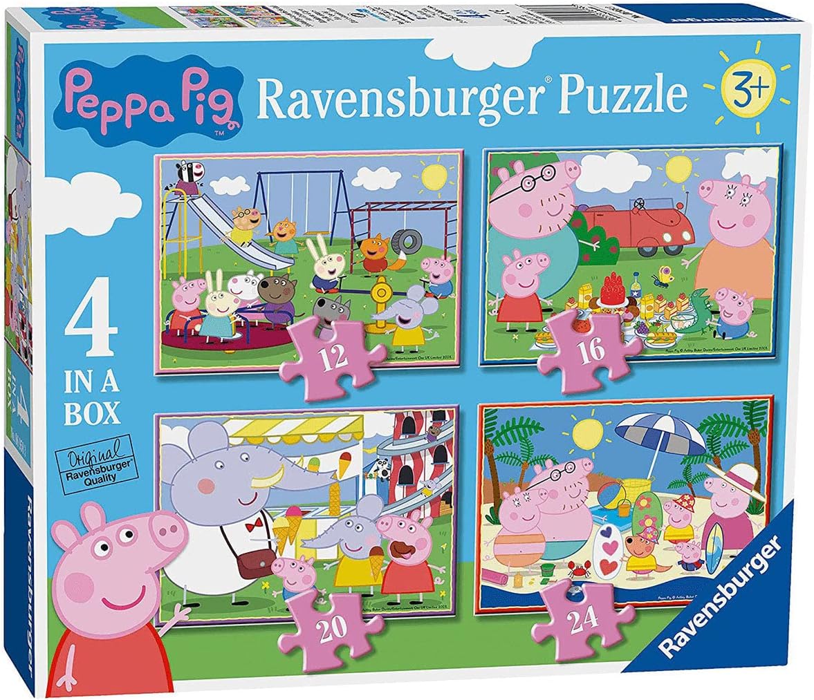 Пъзел Ravensburger от 24 части 4 в 1 - Прасенцето Пепа