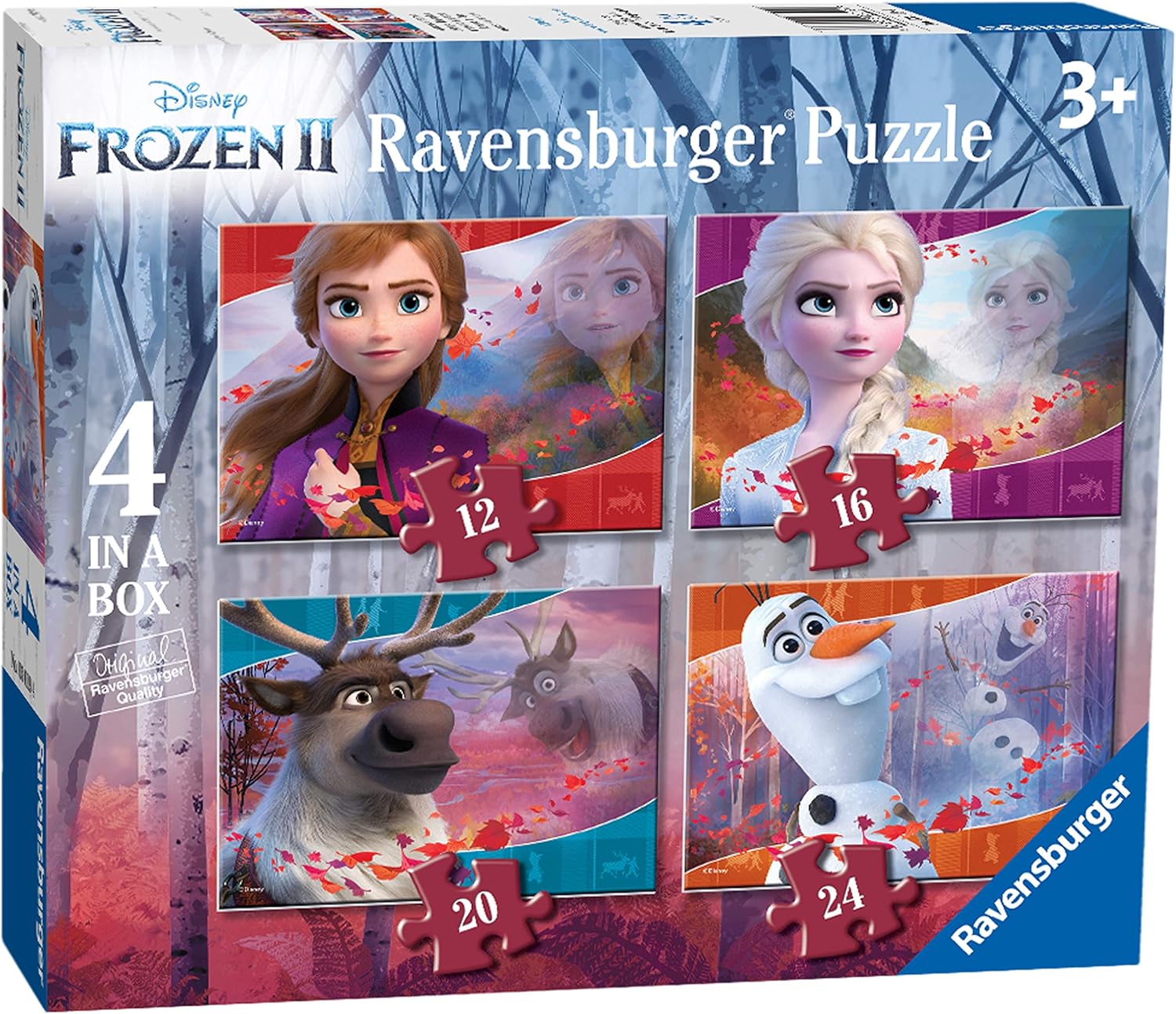 Пъзел Ravensburger от 24 части 4 в 1 - Замръзналото Кралство II