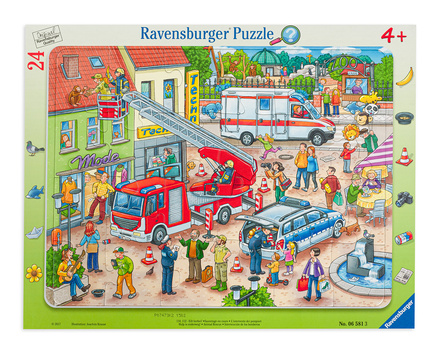 Пъзел Ravensburger от 24 части - Спасяване на животинче