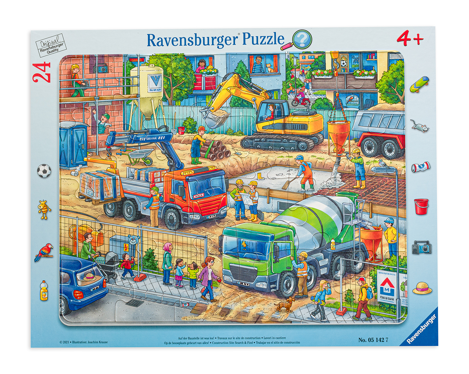 Пъзел Ravensburger от 24 части - Строителна площадка