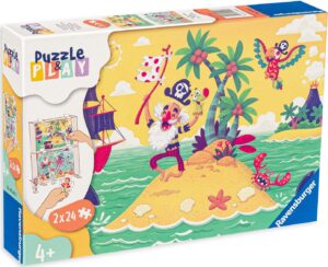 Пъзел Ravensburger от 2 х 24 части - Пиратско приключение