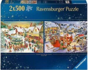 Пъзел Ravensburger от 2 х 500 части - Коледна колекция №1