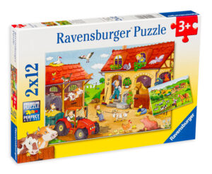 Пъзел Ravensburger от 2 x 12 части - Ферма