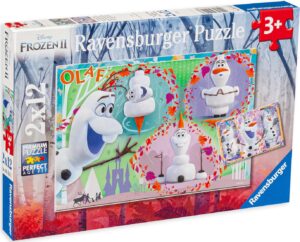 Пъзел Ravensburger от 2 x 12 части - Всички обичат Олаф