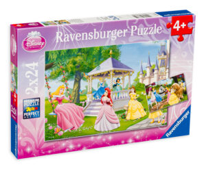 Пъзел Ravensburger от 2 x 24 части - Дисни Принцеси в градината