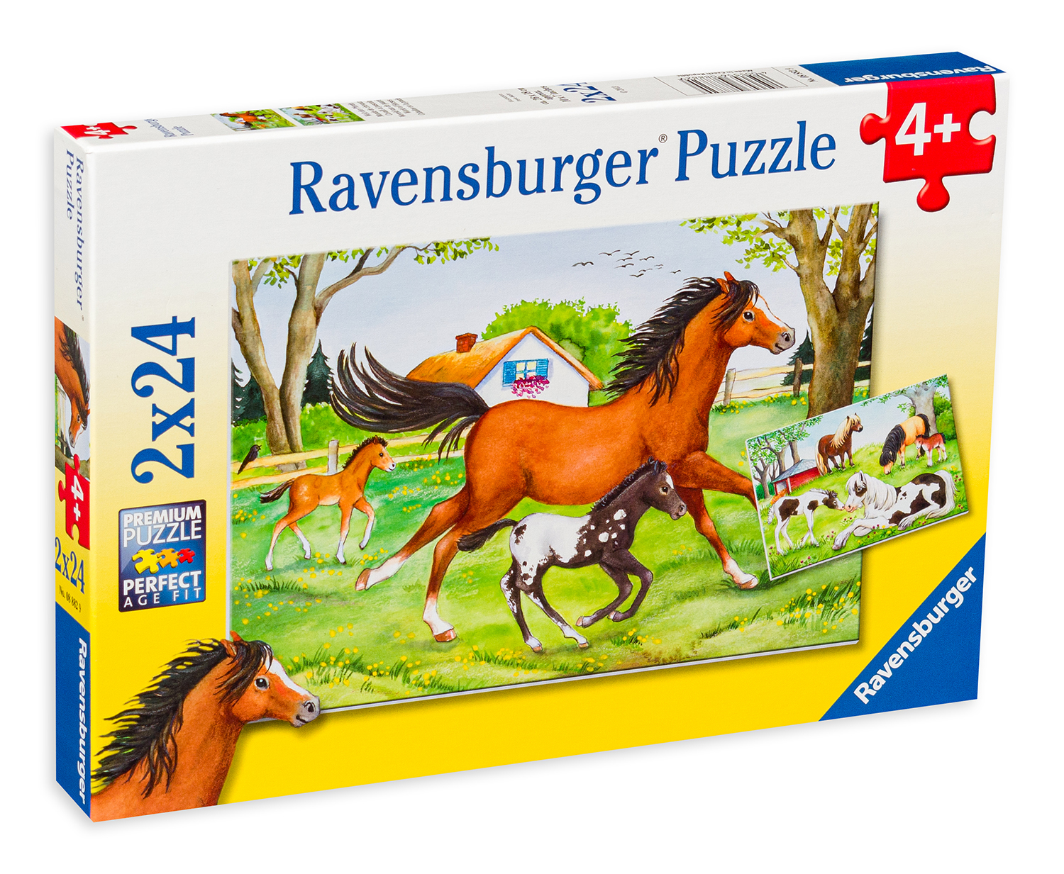 Пъзел Ravensburger от 2 x 24 части - Коне
