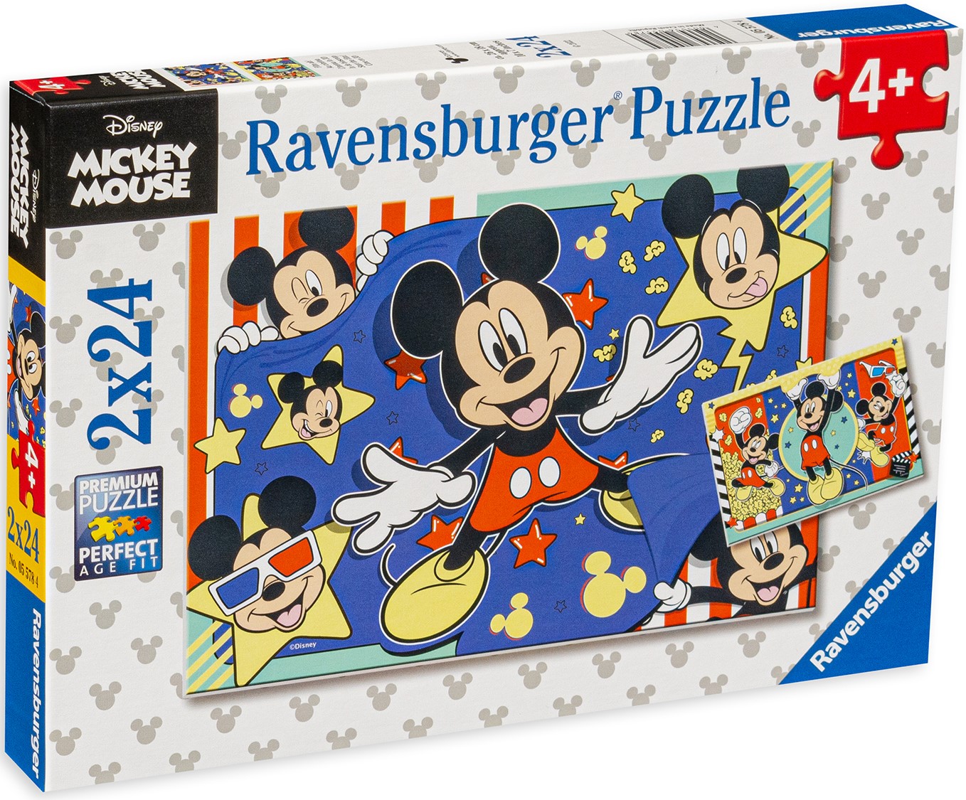 Пъзел Ravensburger от 2 x 24 части - Мики Маус