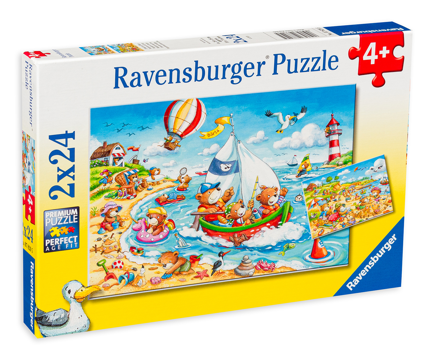 Пъзел Ravensburger от 2 x 24 части - Морска ваканция