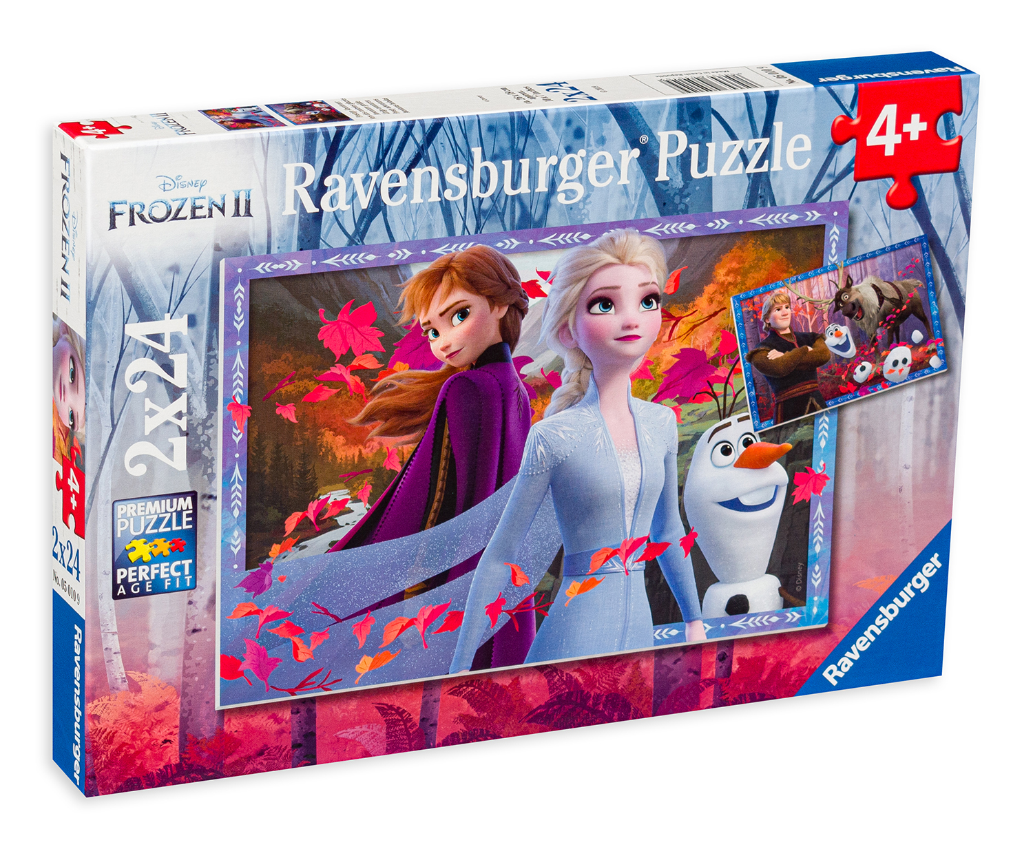 Пъзел Ravensburger от 2 x 24 части - Приключения в Замръзналото кралство 2