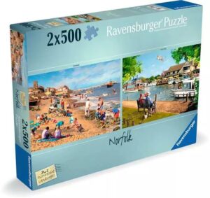 Пъзел Ravensburger от 2 x 500 части - Живописен Норфолк