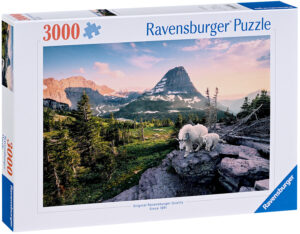 Пъзел Ravensburger от 3000 части - Алпийска коза с бебе