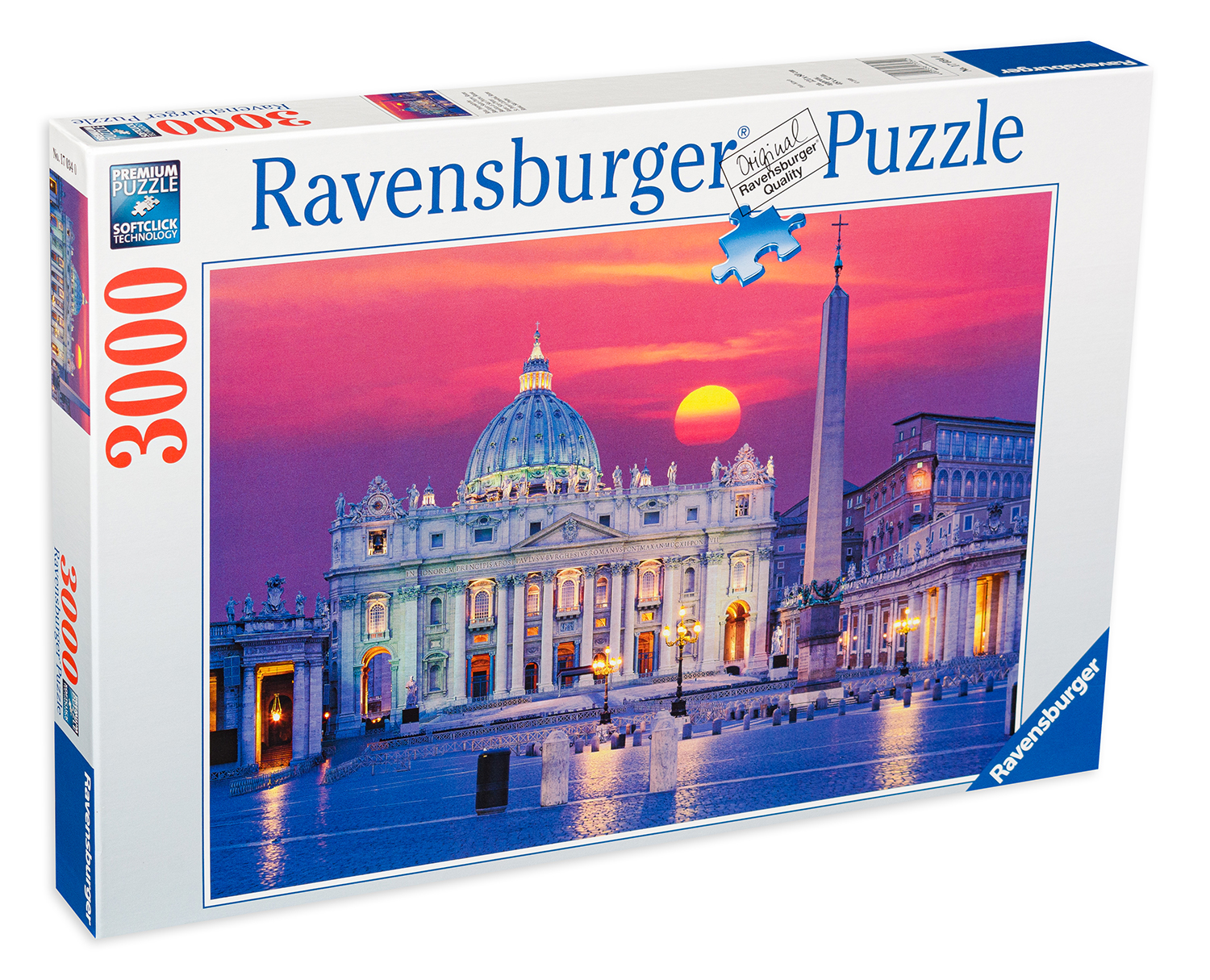 Пъзел Ravensburger от 3000 части - Базиликата Свети Петър, Рим