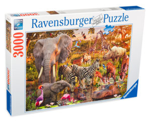 Пъзел Ravensburger от 3000 части - Дивият живот в Африка