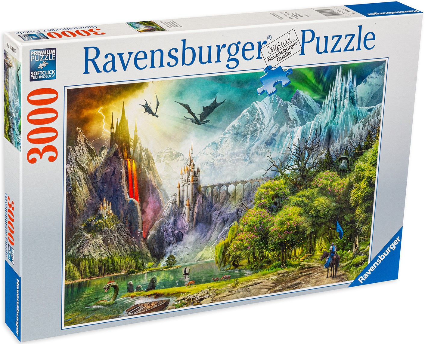 Пъзел Ravensburger от 3000 части - В планината на Драконите
