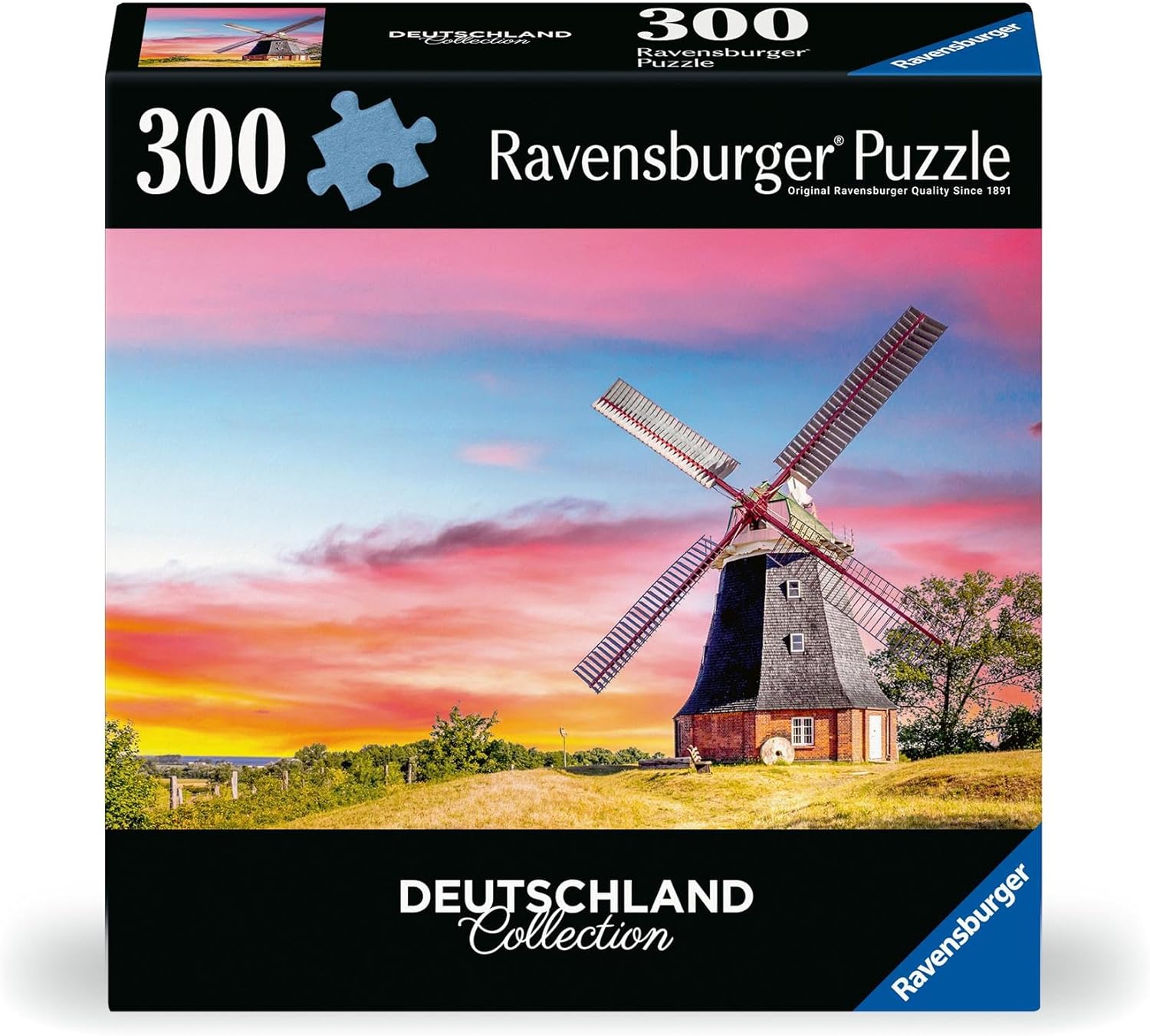 Пъзел Ravensburger от 300 части - Вятърната мелница в Клуц