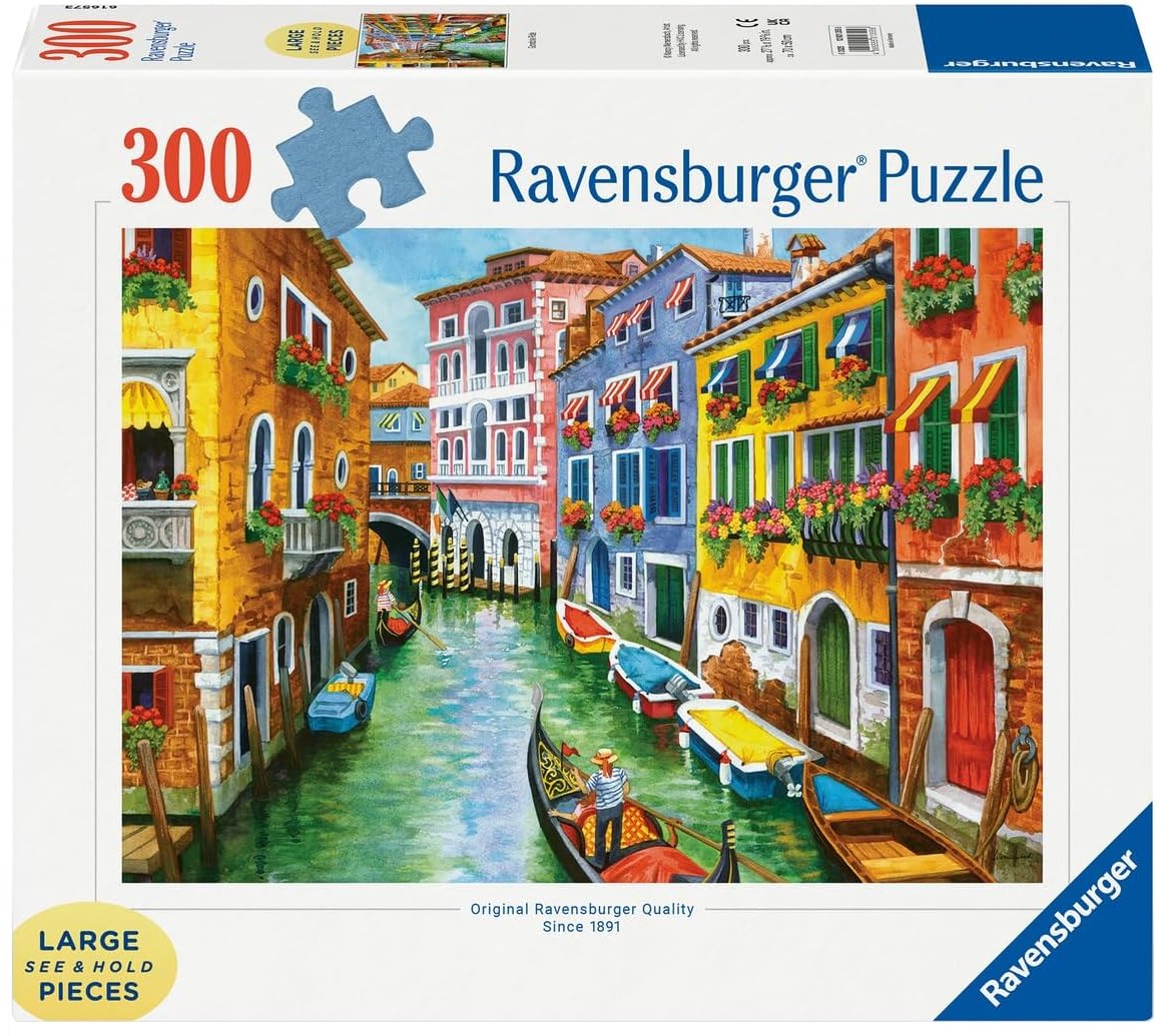 Пъзел Ravensburger от 300 XXL части - Разходка с гондола