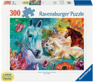 Пъзел Ravensburger от 300 XXL части - Трите коня