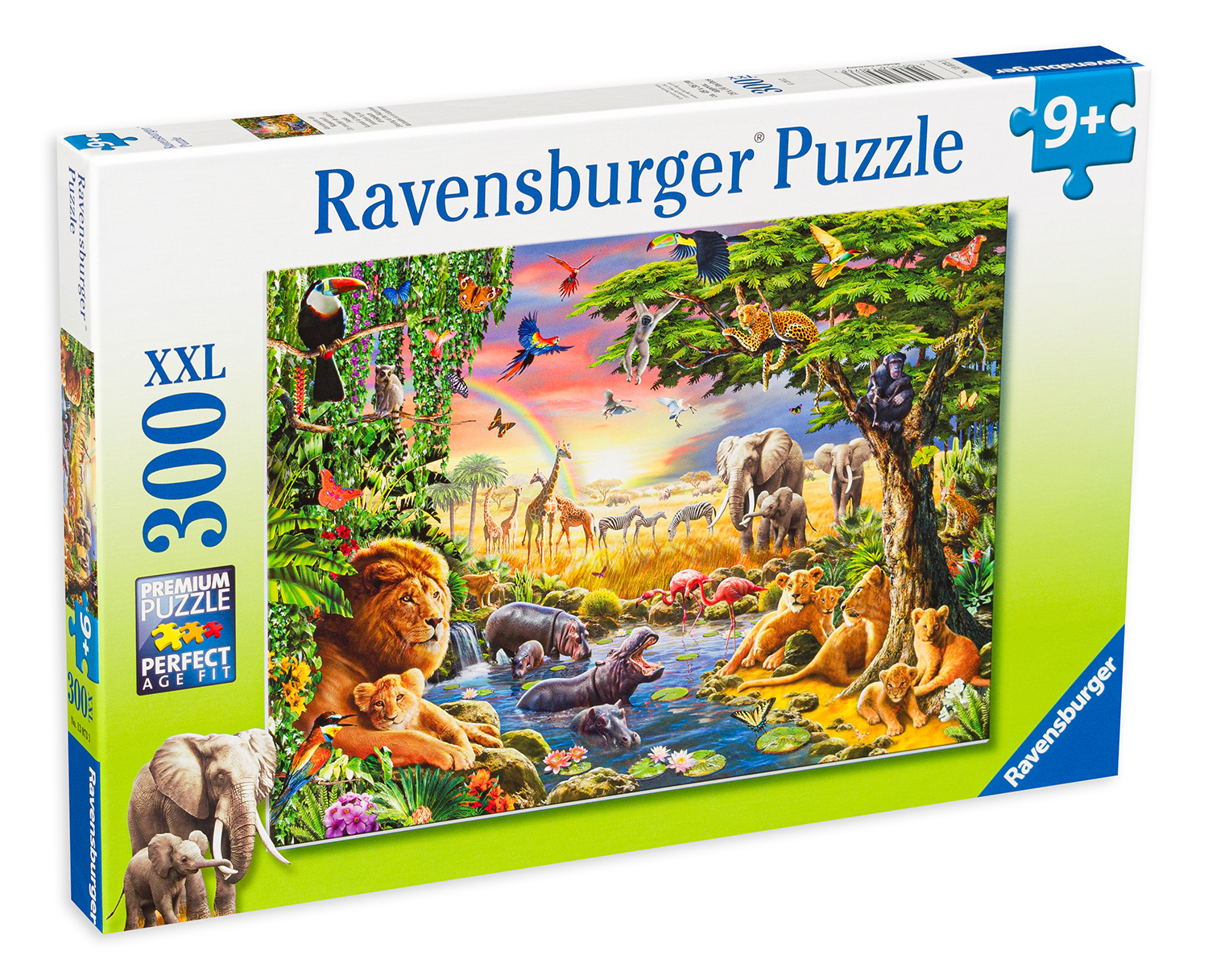 Пъзел Ravensburger от 300 XXL части - Вечер край реката