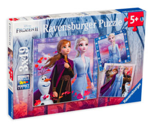 Пъзел Ravensburger от 3 х 49 части - Замръзналото кралство 2