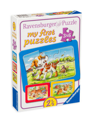 Пъзел Ravensburger 3 в 1 части - Животни