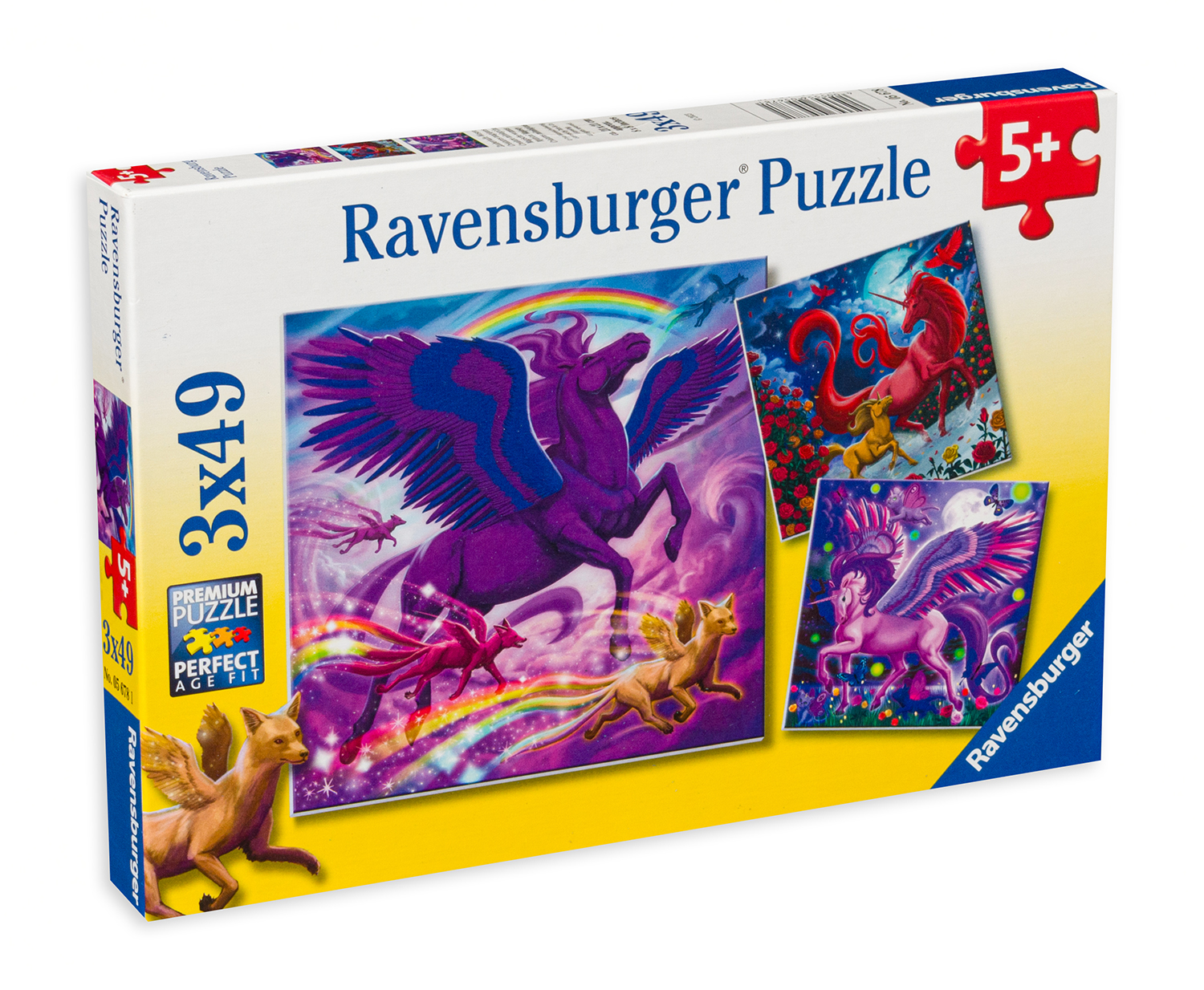 Пъзел Ravensburger от 3 x 49 части - Митично величие