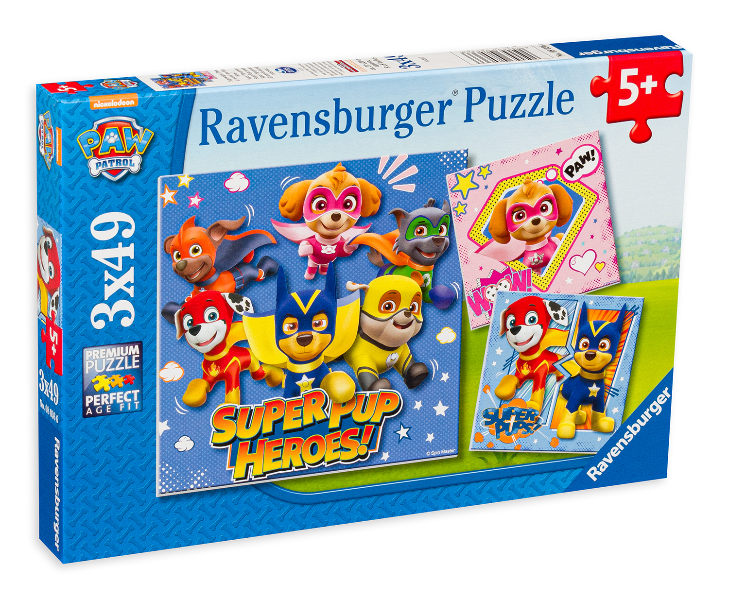 Пъзел Ravensburger от 3 x 49 части - Пес Патрул
