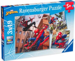 Пъзел Ravensburger от 3 x 49 части - Спайдърмен