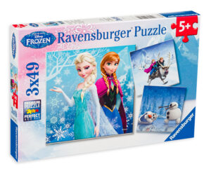 Пъзел Ravensburger от 3 x 49 части - Замръзналото кралство