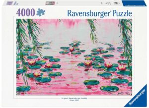 Пъзел Ravensburger от 4000 части - Розови водни лилии