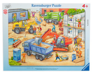 Пъзел Ravensburger от 40 части - Големи строителни машини
