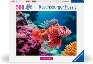 Пъзел Ravensburger от 500 части - Червена риба лъв