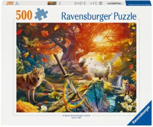 Пъзел Ravensburger от 500 части - Гората на Екскалибур