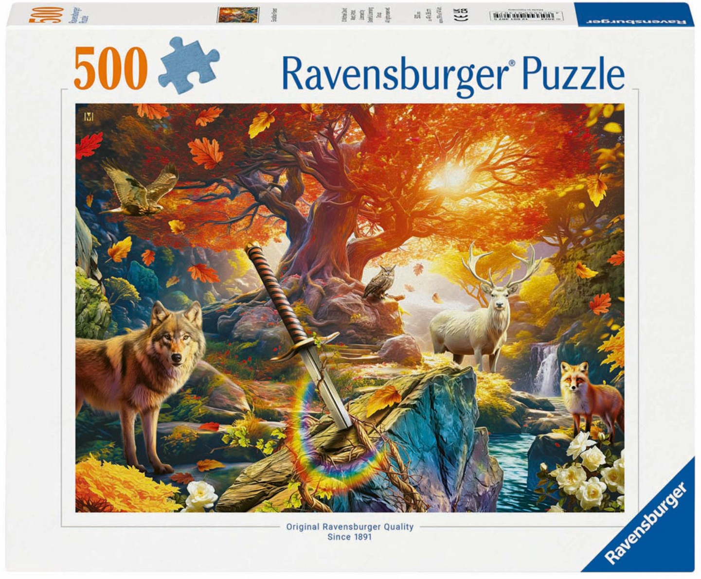 Пъзел Ravensburger от 500 части - Гората на Екскалибур
