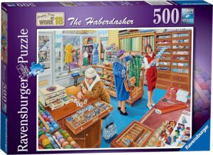 Пъзел Ravensburger от 500 части - Happy Days at Work 18: Галантерията