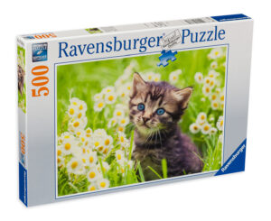 Пъзел Ravensburger от 500 части - Коте на поляната