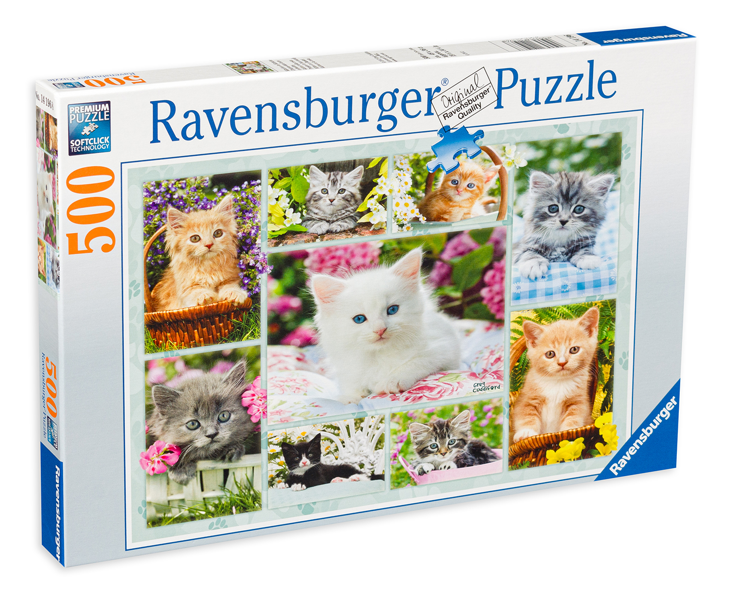 Пъзел Ravensburger от 500 части - Котета в кошници