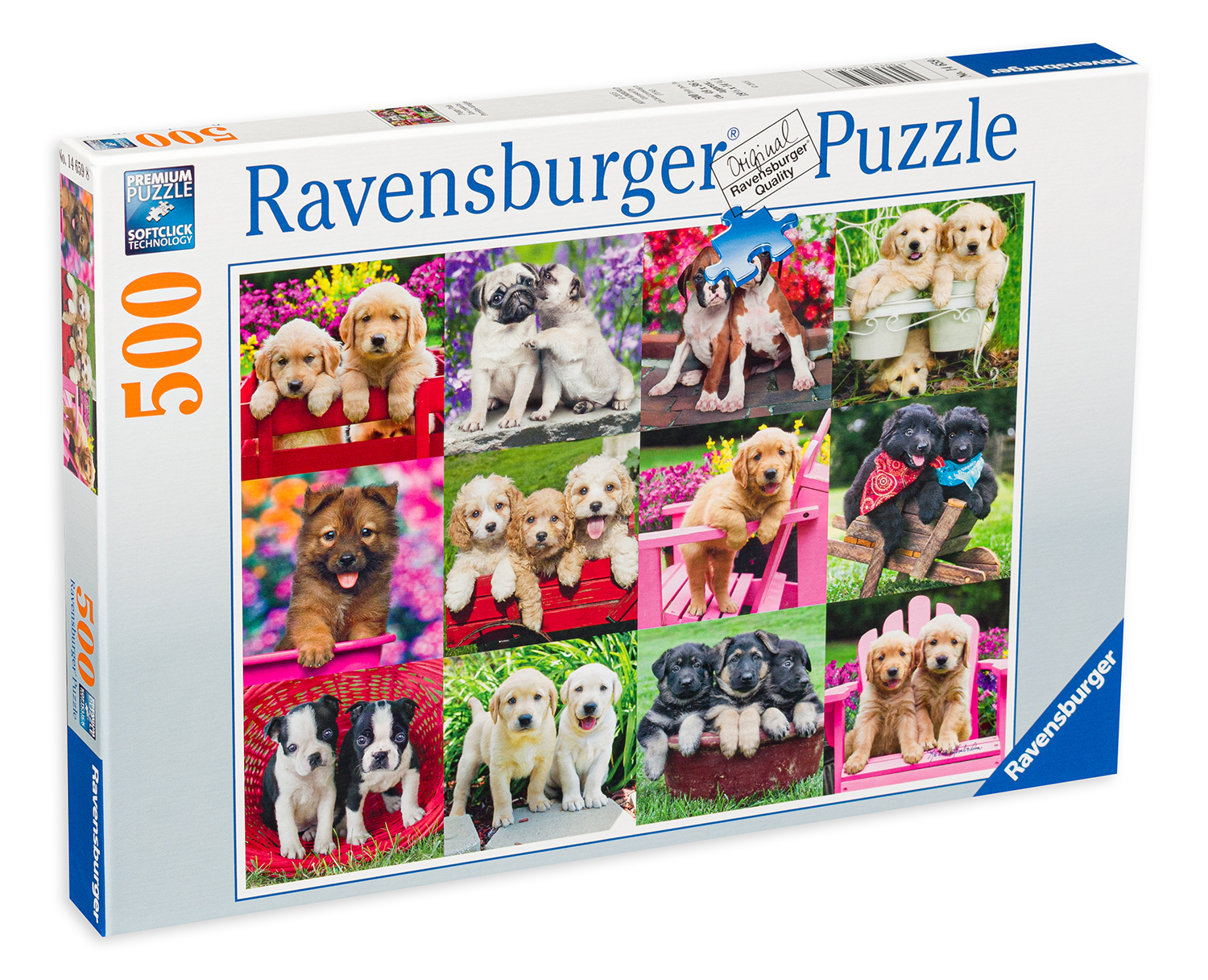 Пъзел Ravensburger от 500 части - Кученца