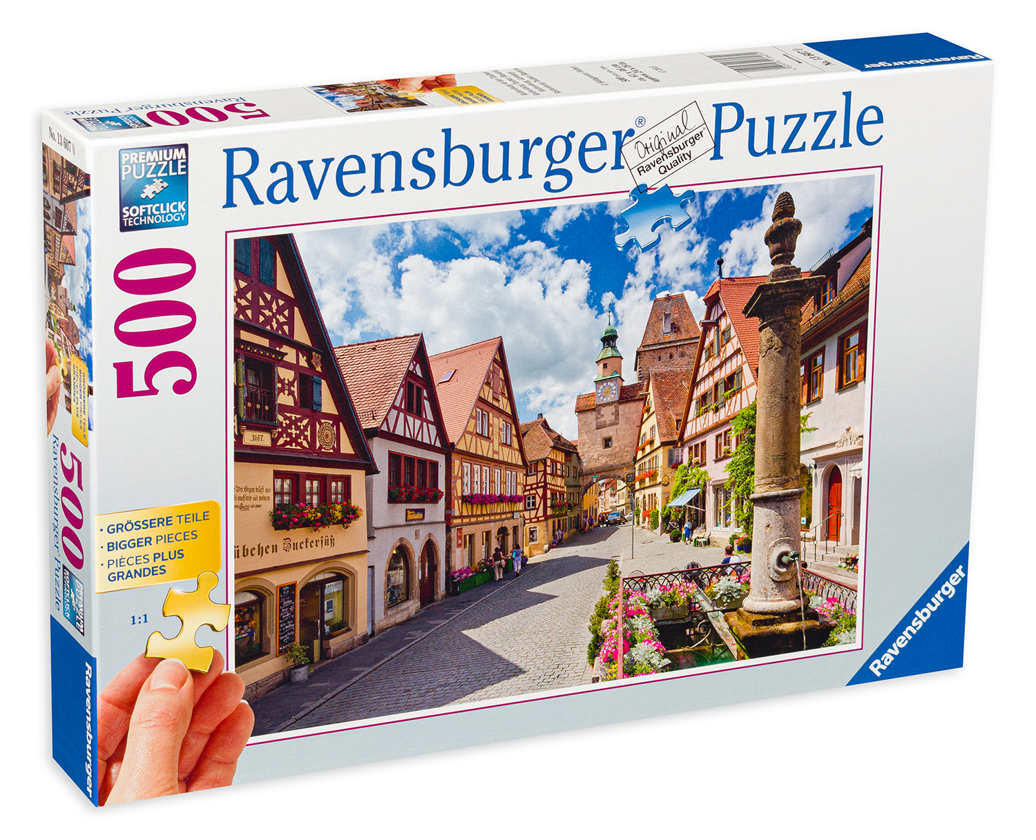 Пъзел Ravensburger от 500 части - Малък град в Германия