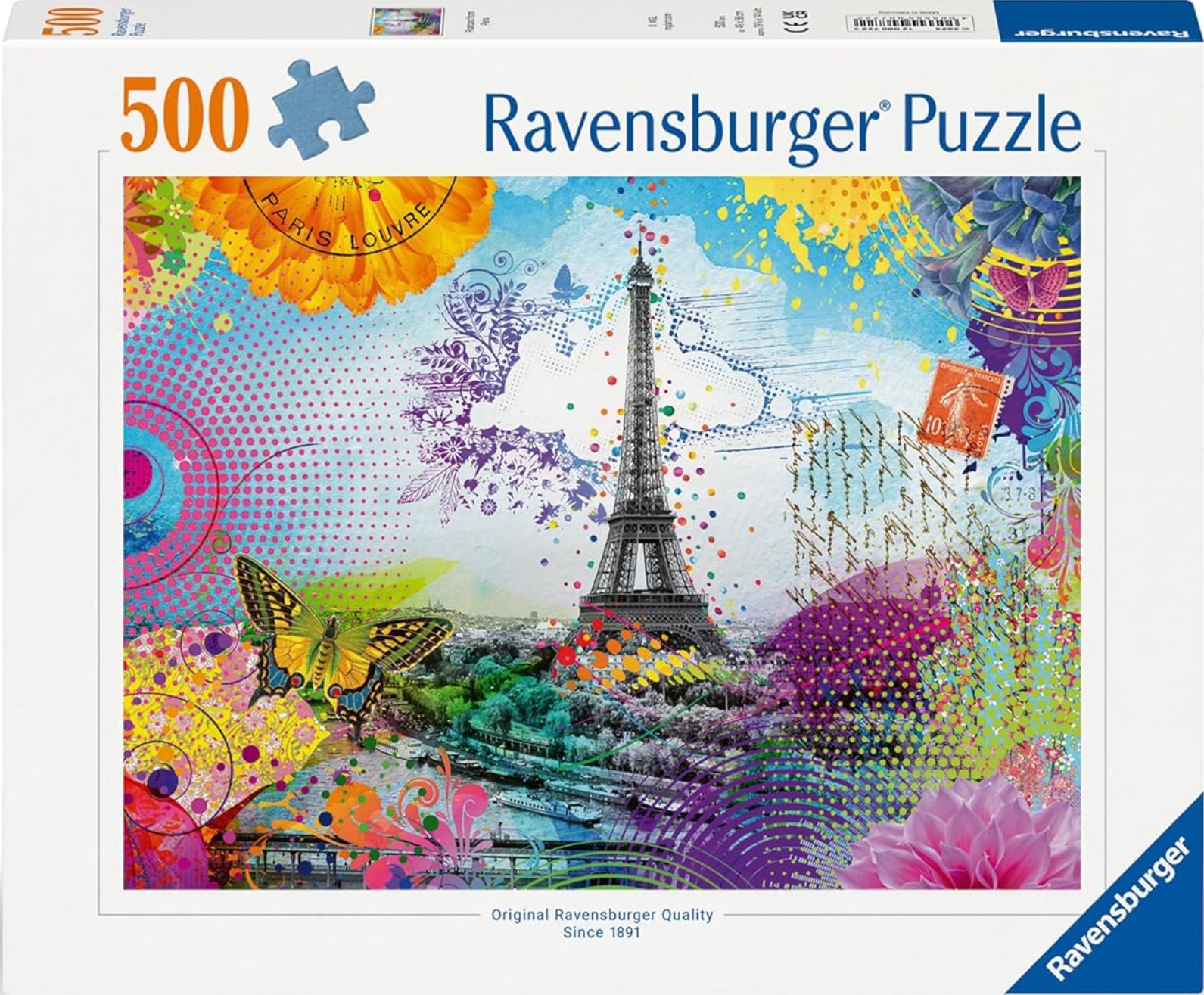 Пъзел Ravensburger от 500 части - Пощенска картичка от Париж