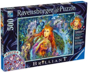 Блестящ пъзел Ravensburger от 500 части - Приказно