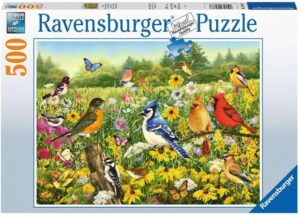 Пъзел Ravensburger от 500 части - Птици на поляната