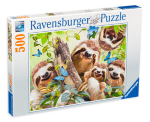 Пъзел Ravensburger от 500 части - Селфи на ленивци