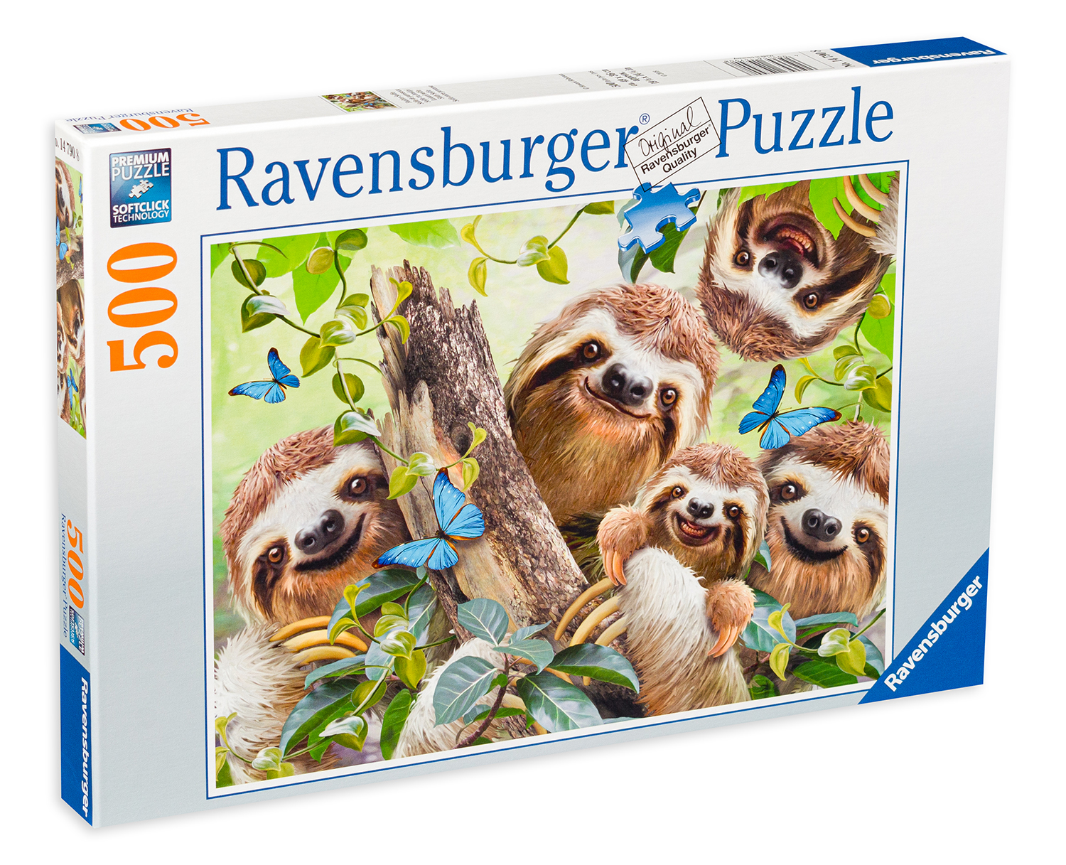Пъзел Ravensburger от 500 части - Селфи на ленивци