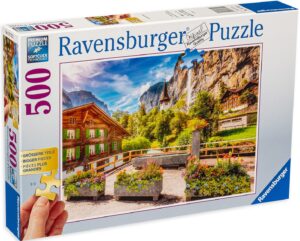 Пъзел Ravensburger от 500 части - Швейцарска гледка