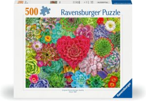 Пъзел Ravensburger от 500 части - Сукулентна любов