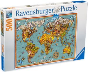 Пъзел Ravensburger от 500 части - Светът на пеперудите