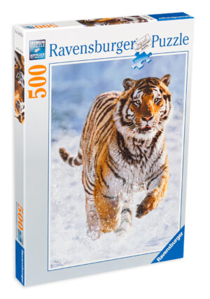 Пъзел Ravensburger от 500 части - Тигър в снега