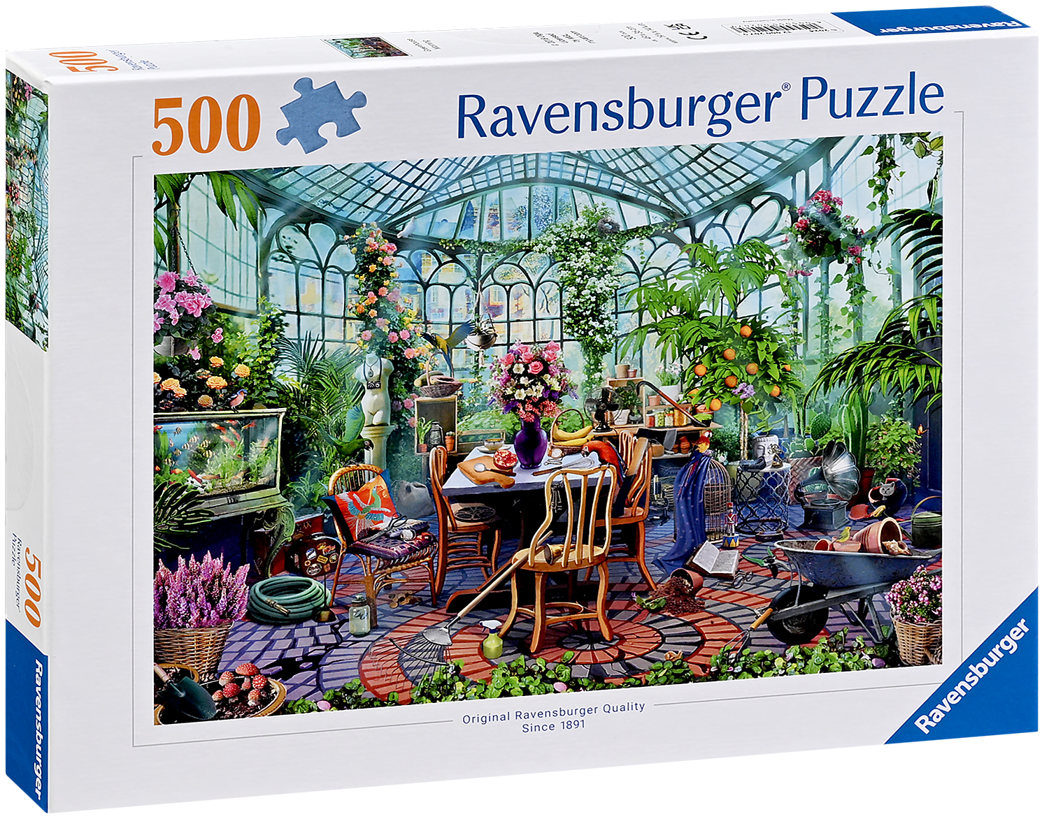 Пъзел Ravensburger от 500 части - Утро в оранжерията