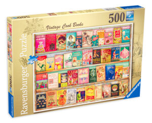 Пъзел Ravensburger от 500 части - Винтидж готварски книги